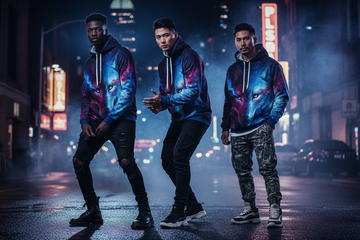 Wolf Hoodie - Trio Night